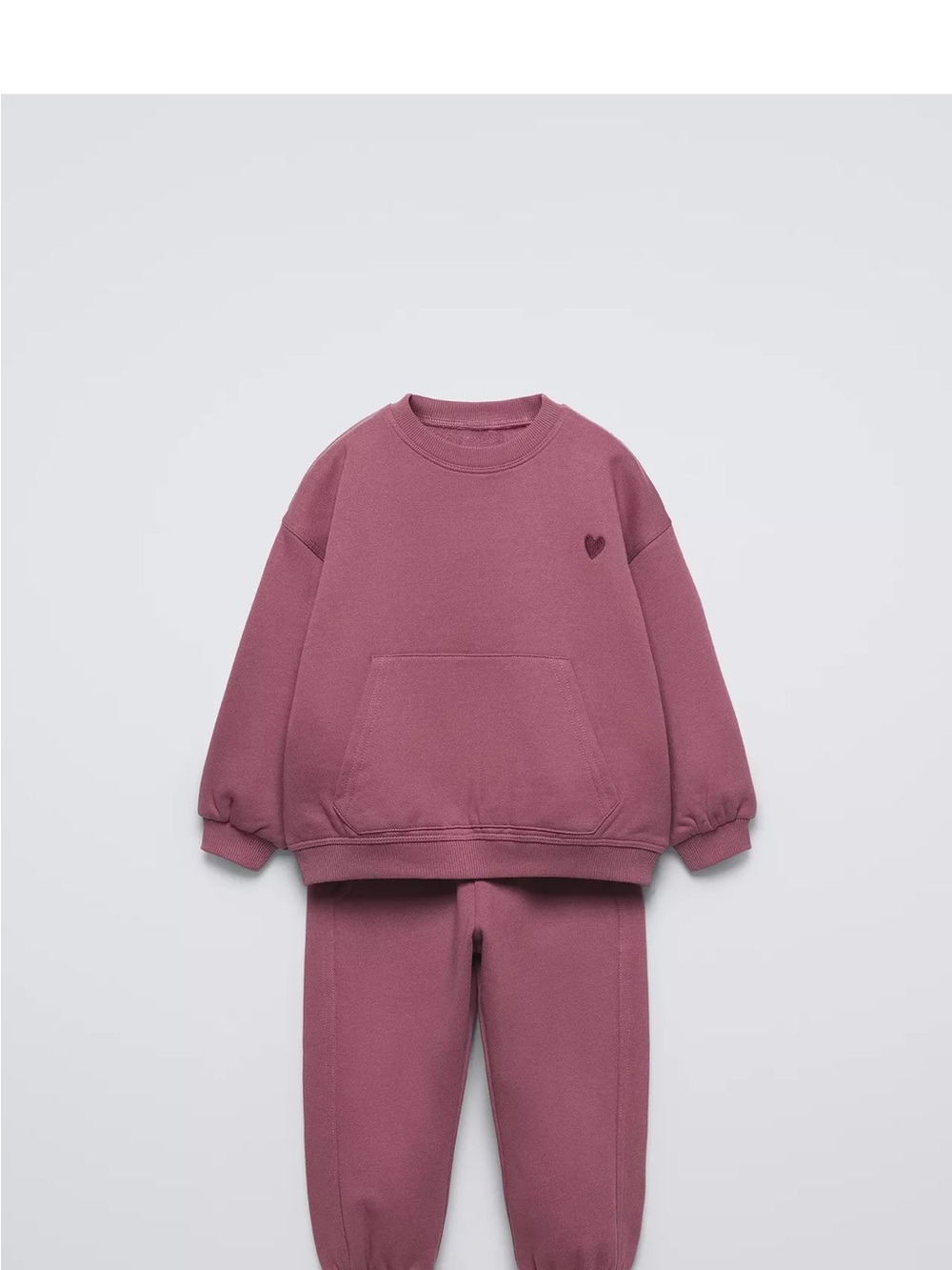 Zara Heart Sweatshirt & Jogger Set